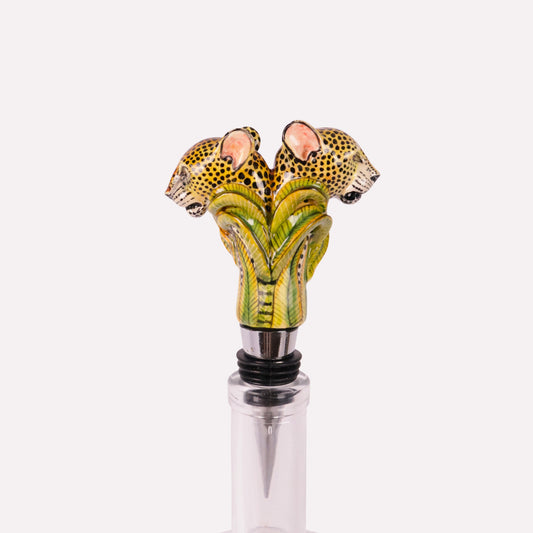 Leopard Ceramic Stopper