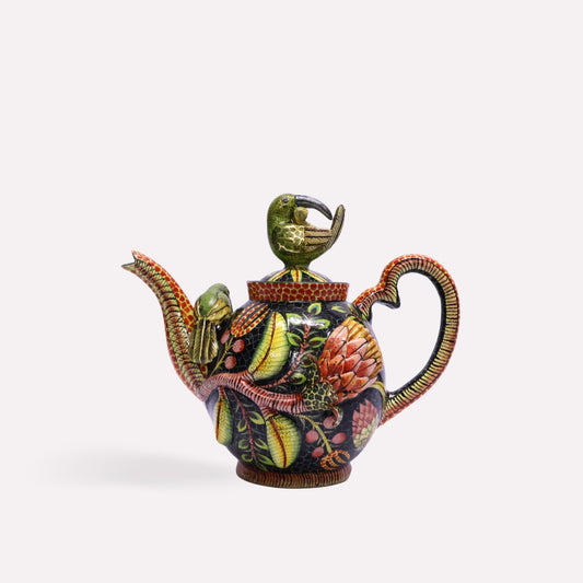 Sunbird and Protea Teapot