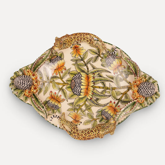 Leopard Sculptural Platter