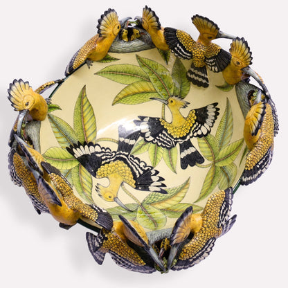 African Large Hoopoe Bowl