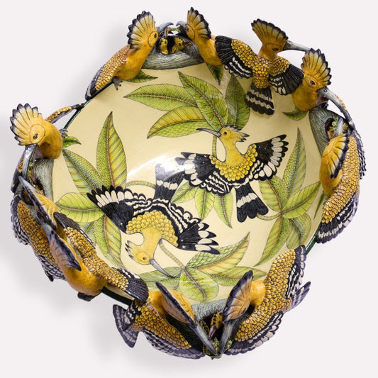 African Large Hoopoe Bowl