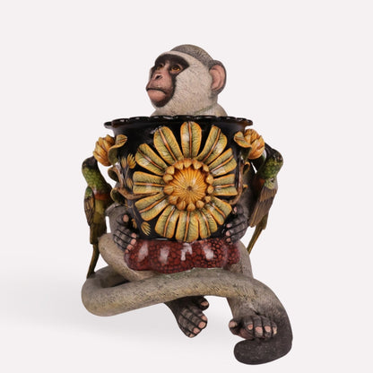 Monkey Planter and Sculpture