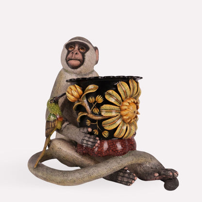 Monkey Planter and Sculpture