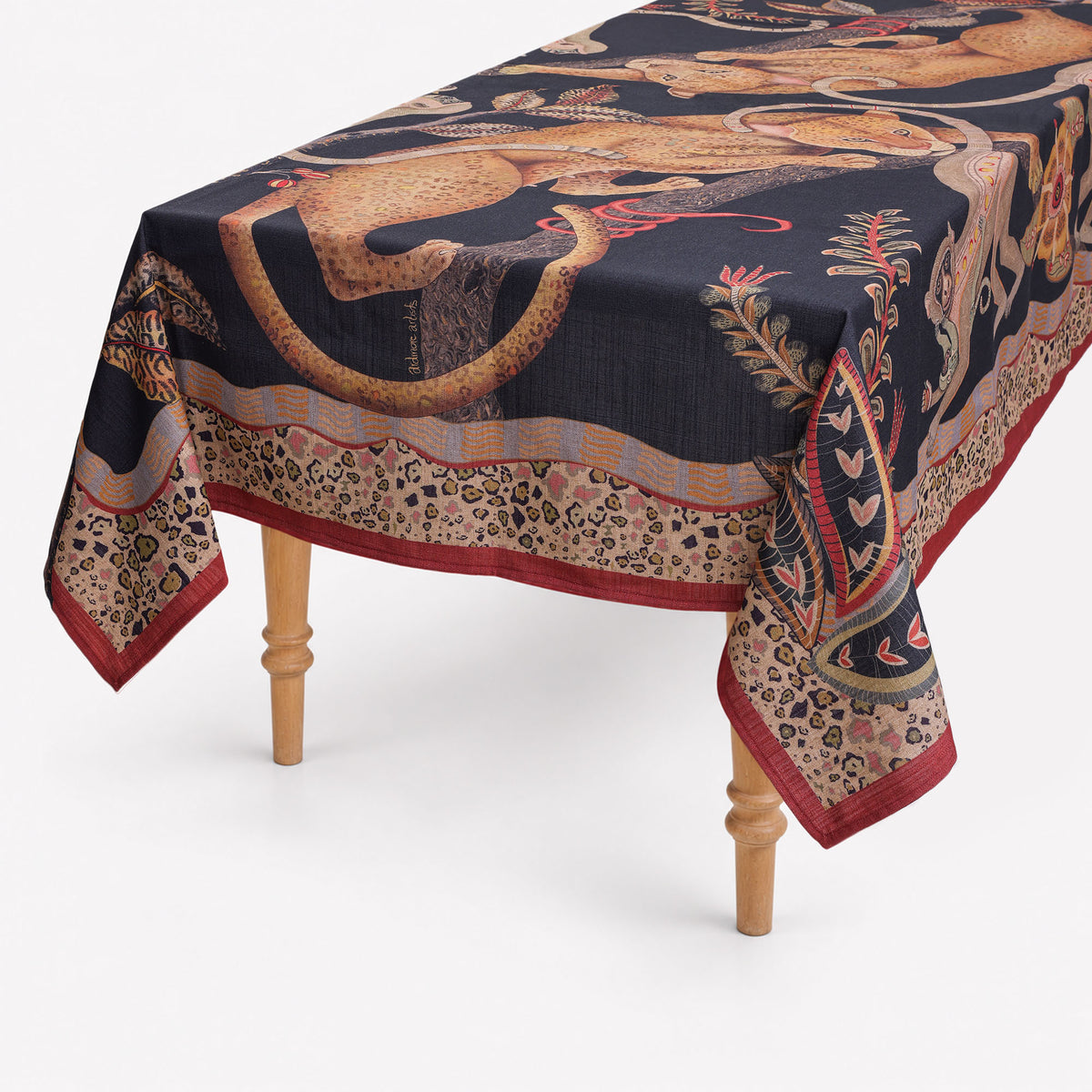Monkey Tales Linaza Tablecloth in Night