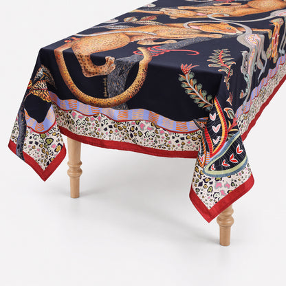 Monkey Tales Satinette Tablecloth in Night