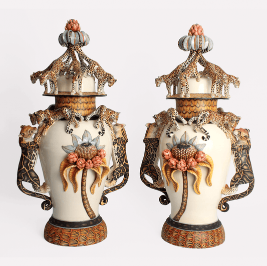 Leopard Protea Urns