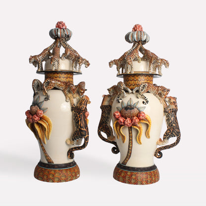 Leopard Protea Urns