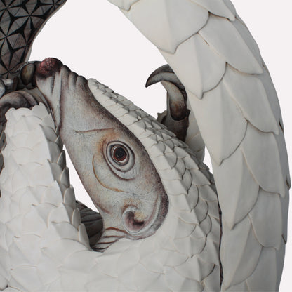 Curled Pangolin Sculpture