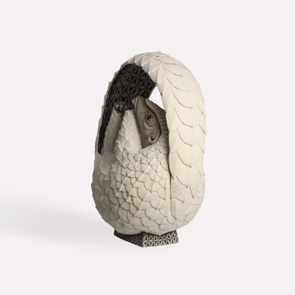 Curled Pangolin Sculpture