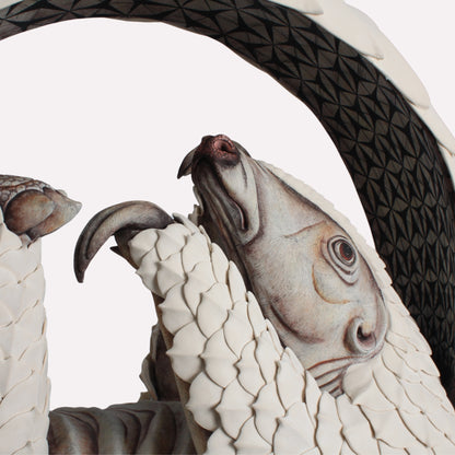 Curled Pangolin Sculpture