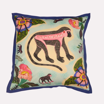 Meandering Monkey Oasis Cushion Cover