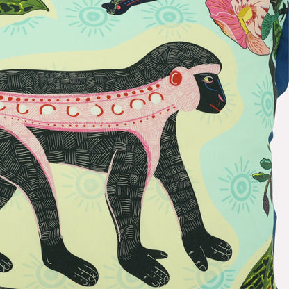 Meandering Monkey Oasis Cushion Cover