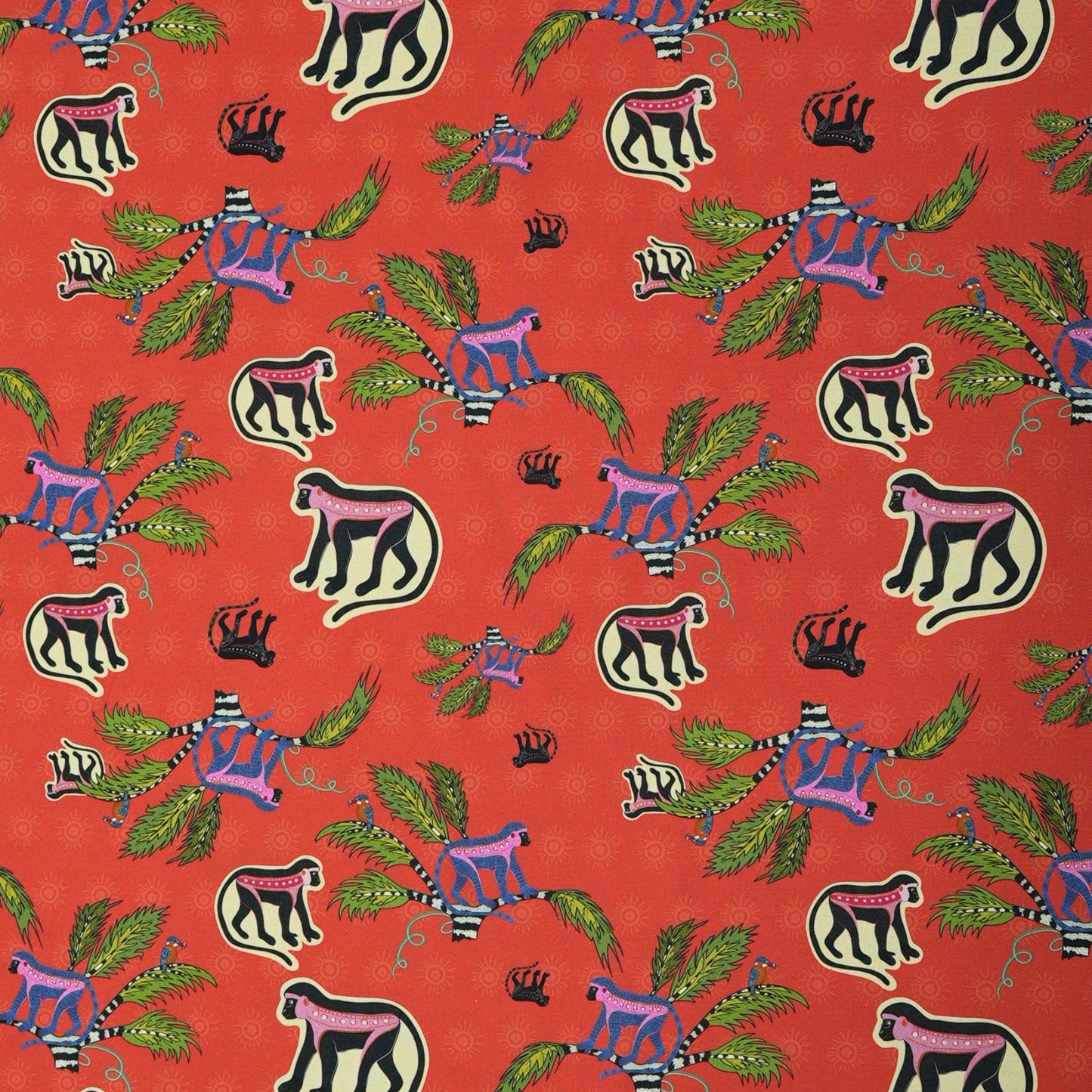 Monkey Palm Thick Weave Linen in Sunset