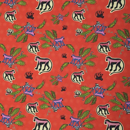 Monkey Palm Thick Weave Linen in Sunset