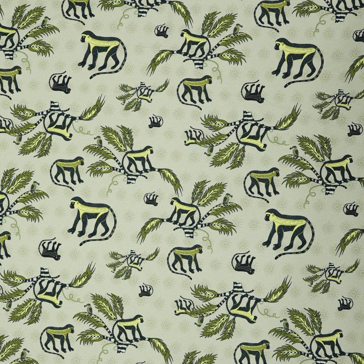 Monkey Palm Thick Weave Linen in Savannah