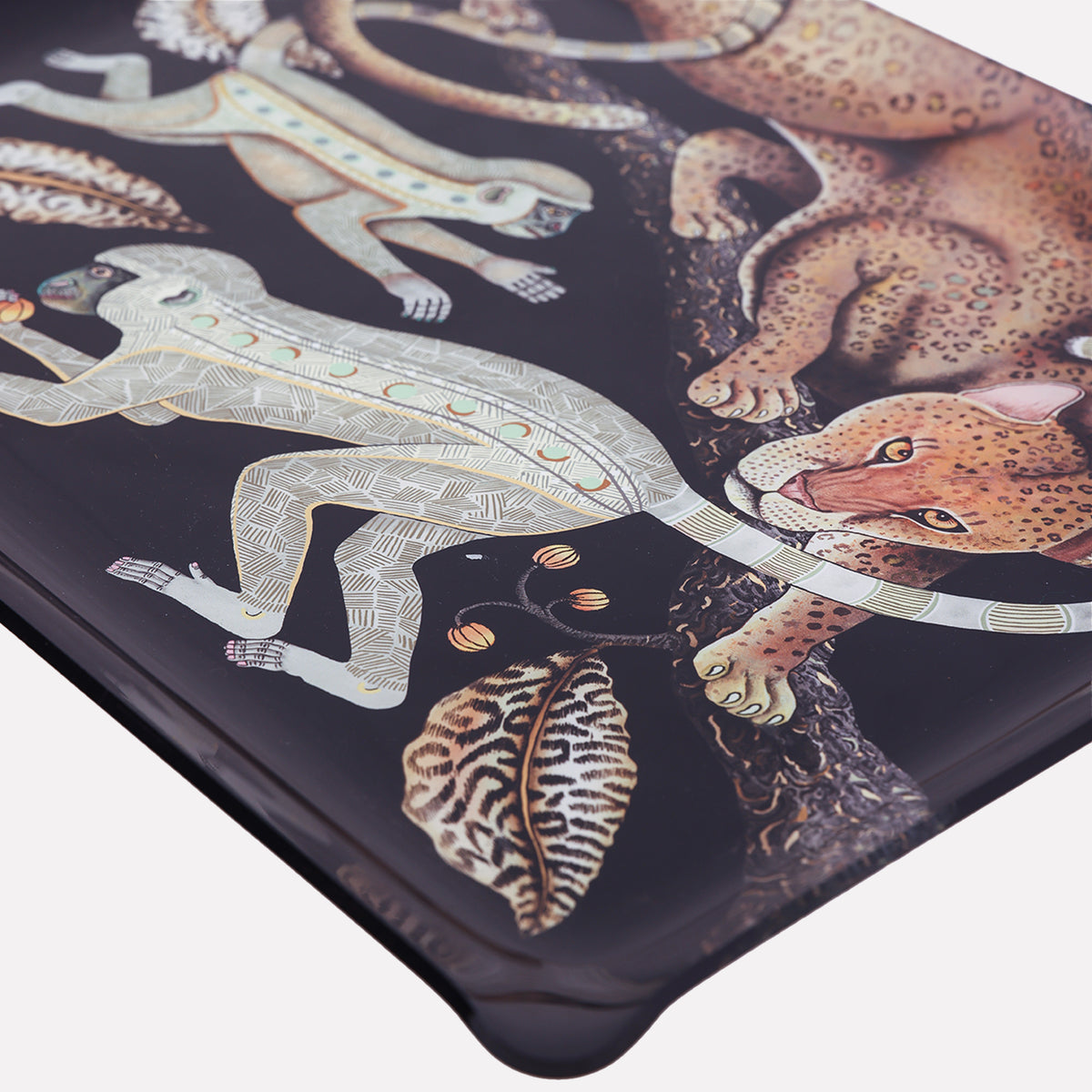 Monkey Tales Tray in Brass