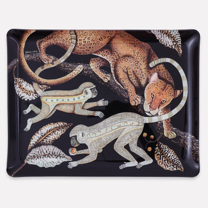 Monkey Tales Tray in Brass