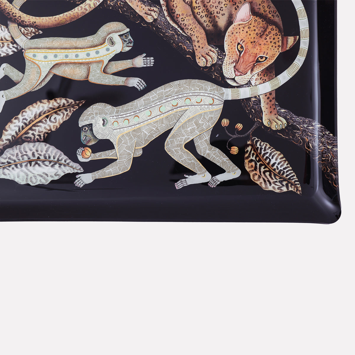 Monkey Tales Tray in Brass