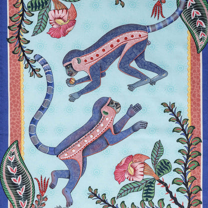 Monkey Tales Tea Towel in Oasis