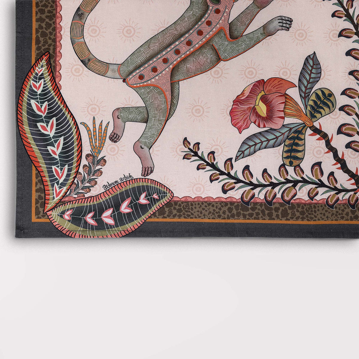 Monkey Tales Tea Towel in Sandstone