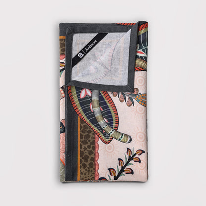 Monkey Tales Tea Towel in Sandstone