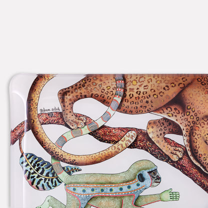 Monkey Tales Tray in Chalk