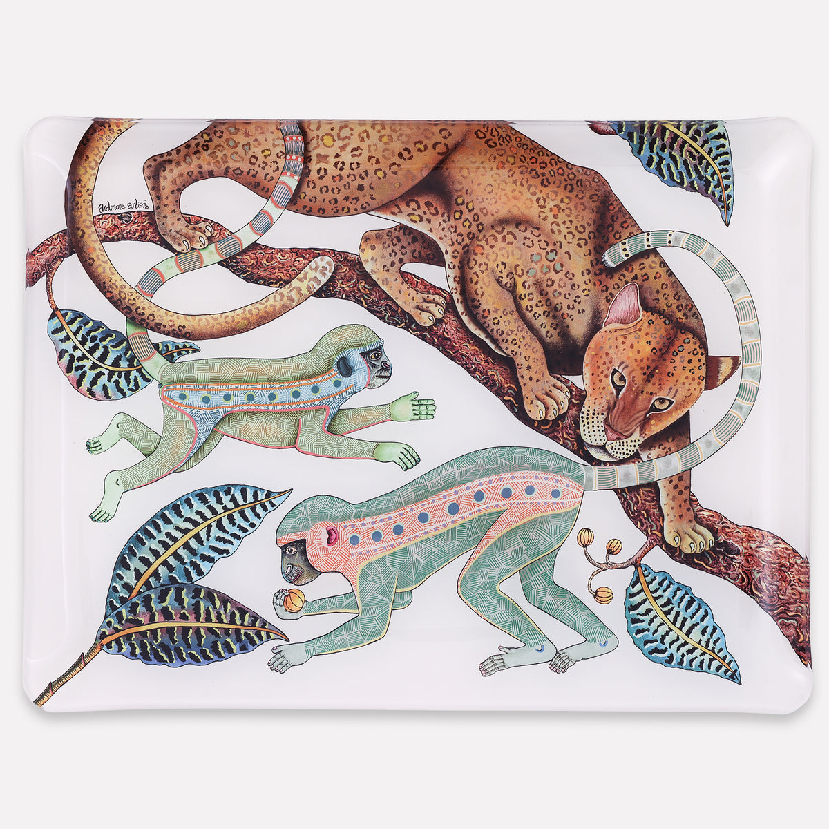 Monkey Tales Tray in Chalk