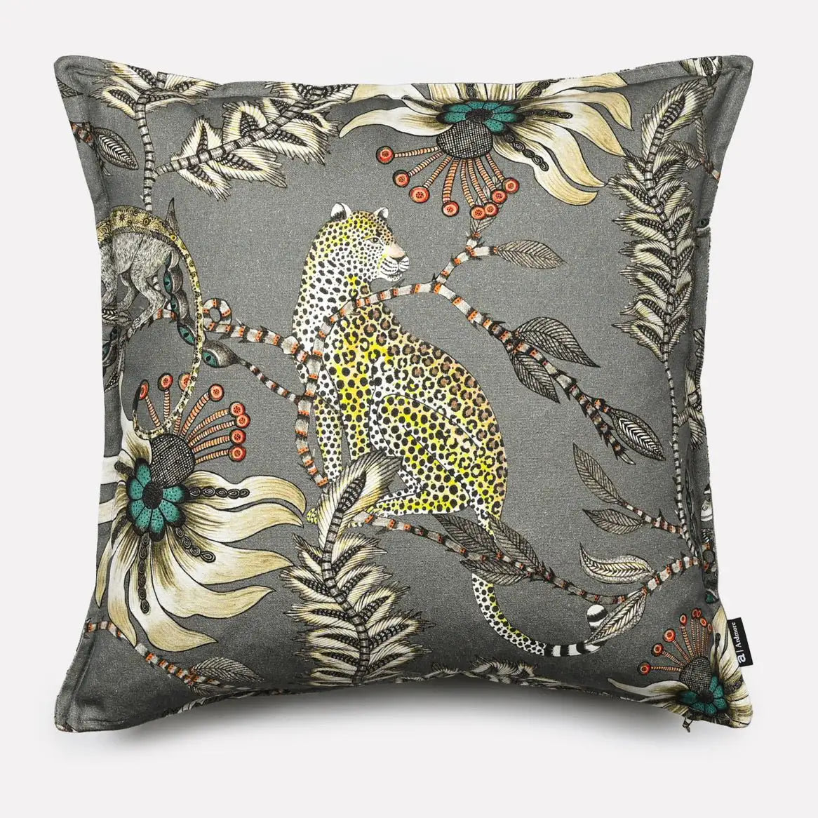 Monkey Bean Ash Linen Cushion Cover Ardmore Design