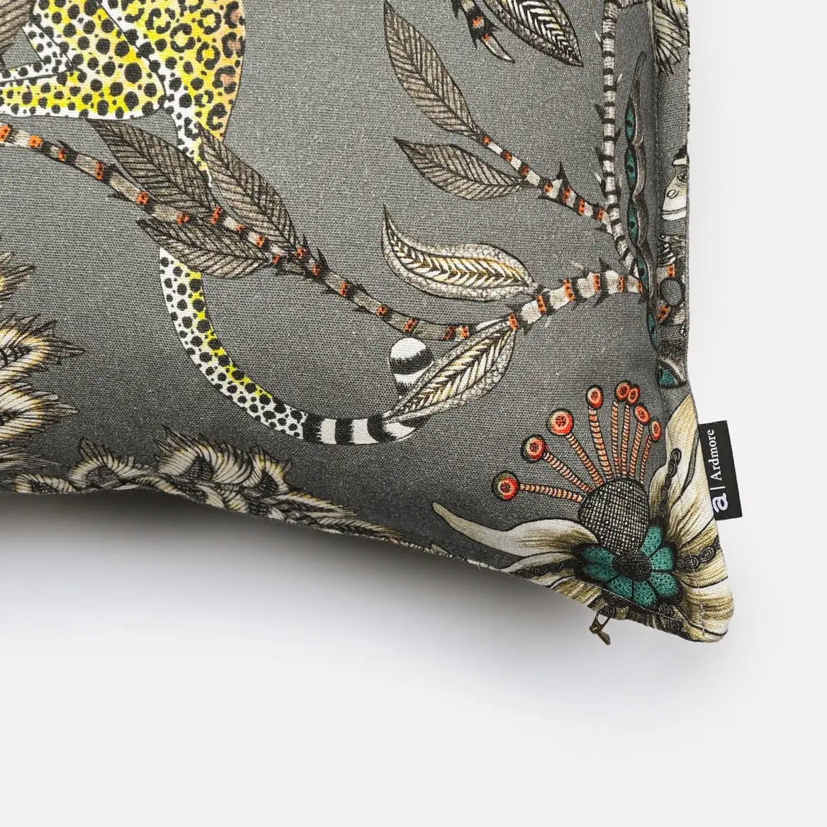 Monkey Bean Ash Linen Cushion Cover Ardmore Design