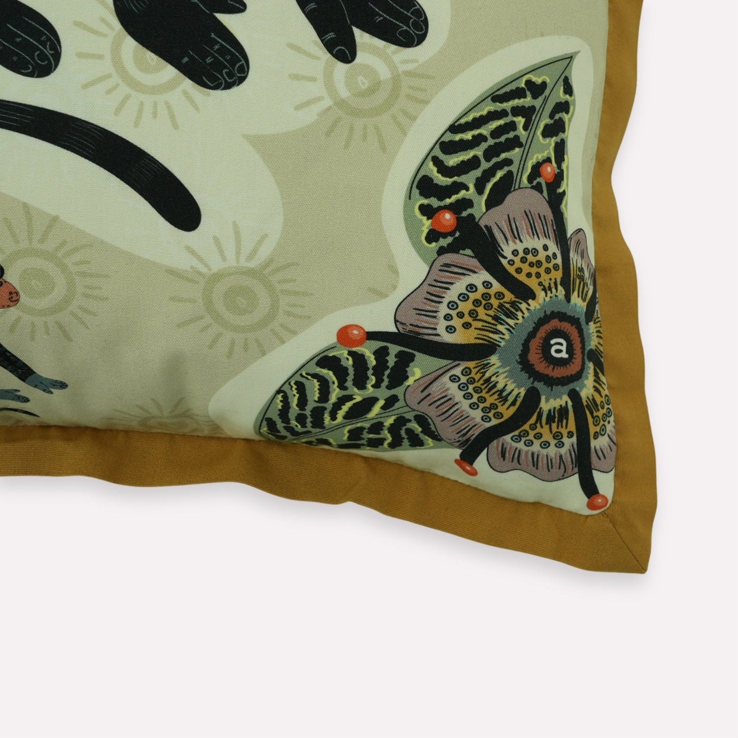 Meandering Monkey Stone Cushion Cover