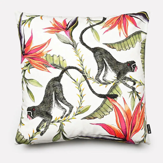 Monkey Paradise Chalk Cushion Cover Ardmore Design