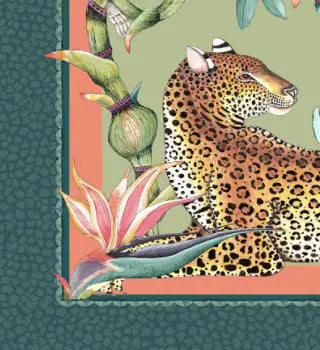 Monkey Paradise Square Tablecloth in Delta Ardmore Design