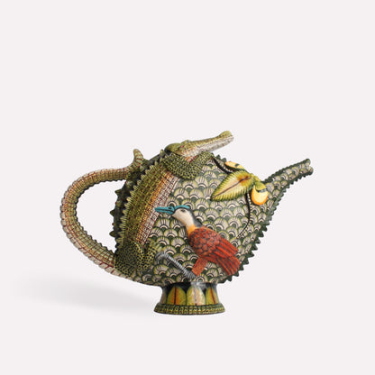 Crocodile and Jacana Teapot