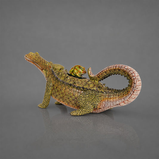 Crocodile & Frog Sculptural Tureen