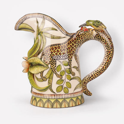 Leopard & Sunbird Jug
