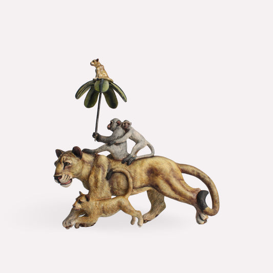 Lioness with Cub Rider