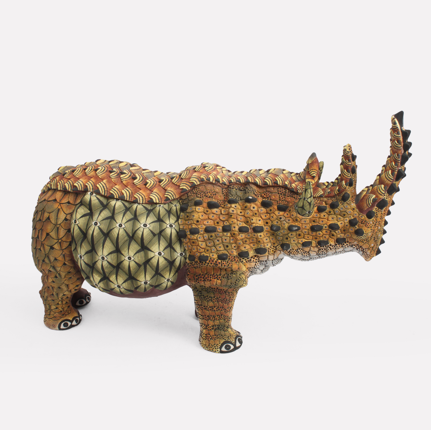 Armoured Rhino Sculpture