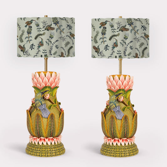 Sunbird & Protea Lamp Bases