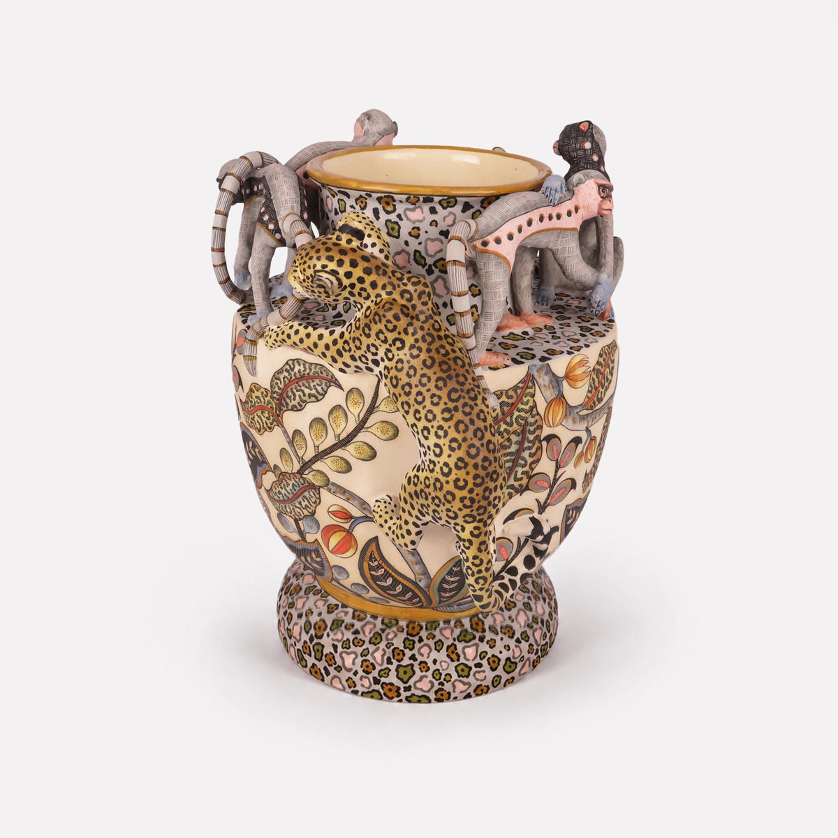 Leopard & Monkey Planter