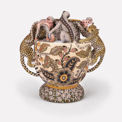 Leopard & Monkey Planter