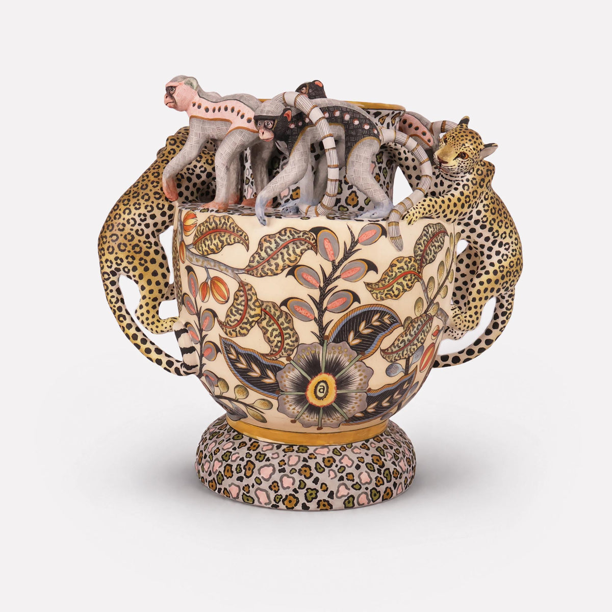Leopard & Monkey Planter