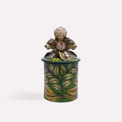 Leopard and Protea Spirit Candle