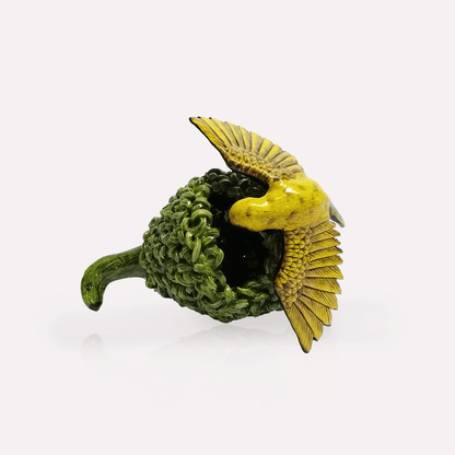 Masked Weaver & Nest Sculpture