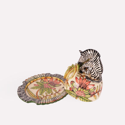 Zebra Butter Dish