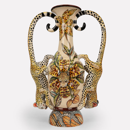 Leopard Vase