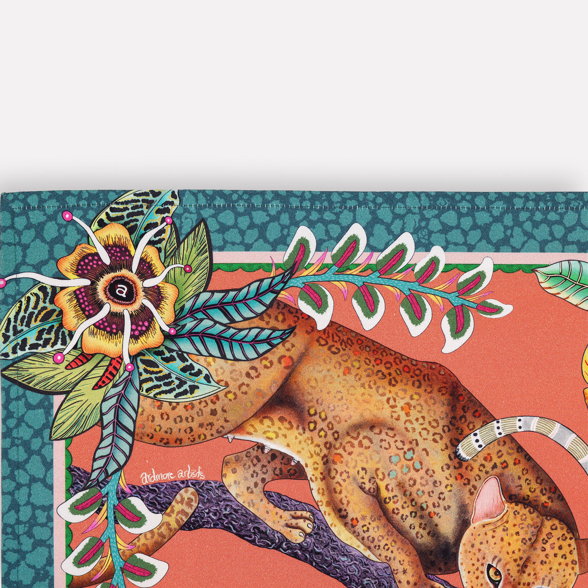 Monkey Tales Napkins in Coral (PAIR)