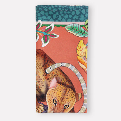 Monkey Tales Napkins in Coral (PAIR)