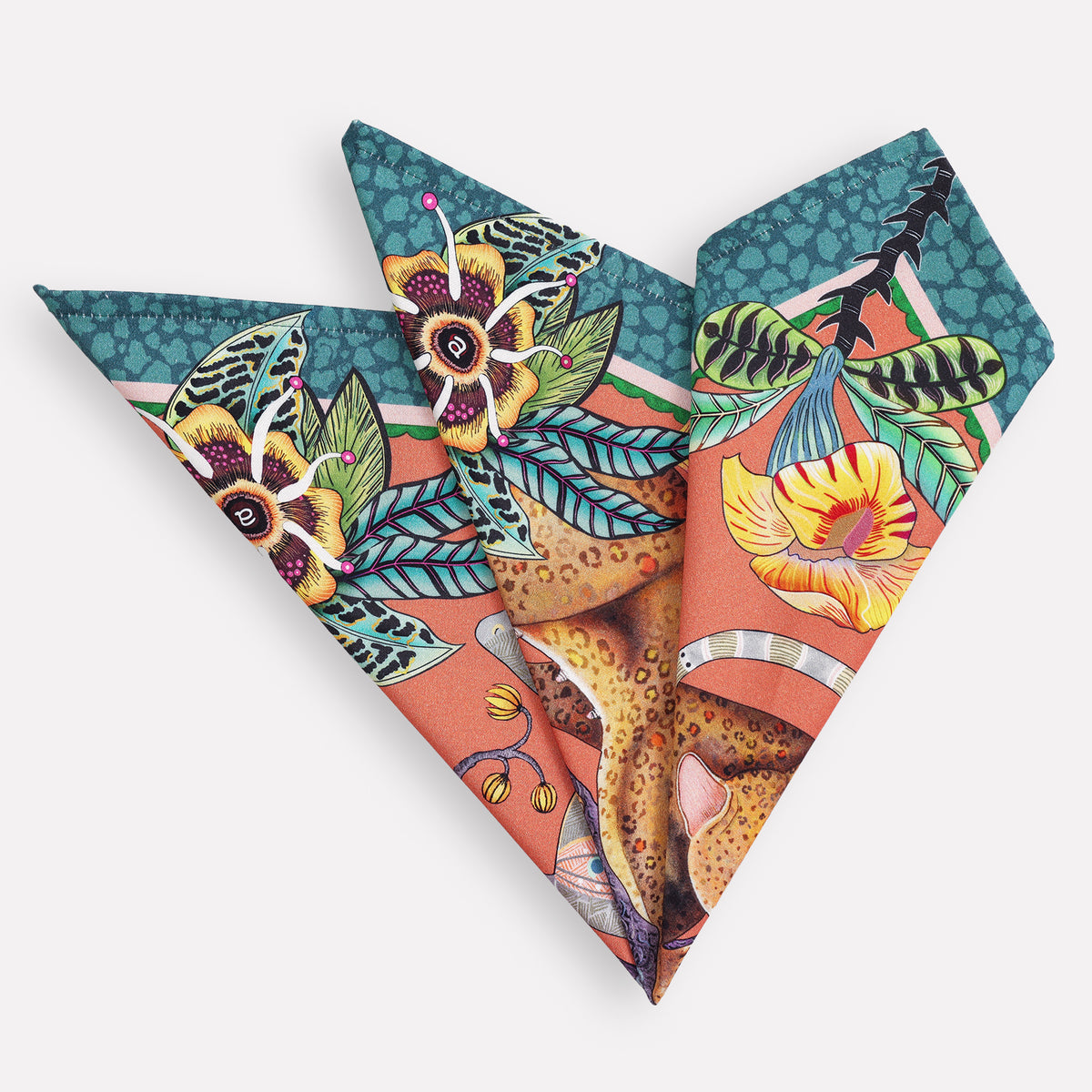 Monkey Tales Napkins in Coral (PAIR)
