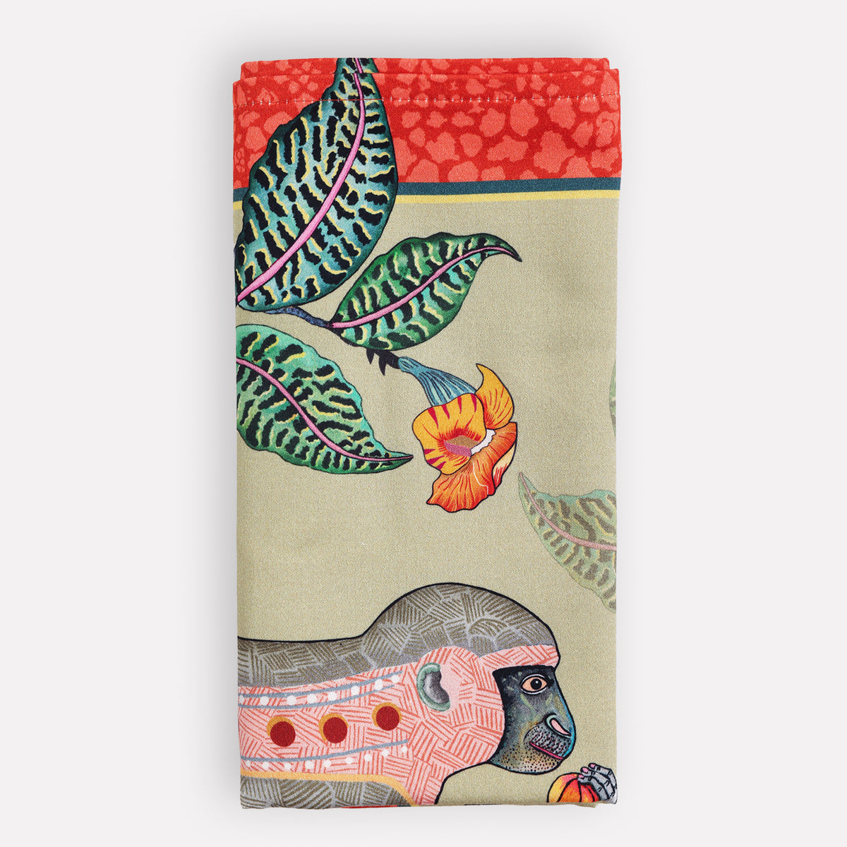 Monkey Tales Napkins in Delta (PAIR)