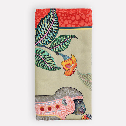 Monkey Tales Napkins in Delta (PAIR)